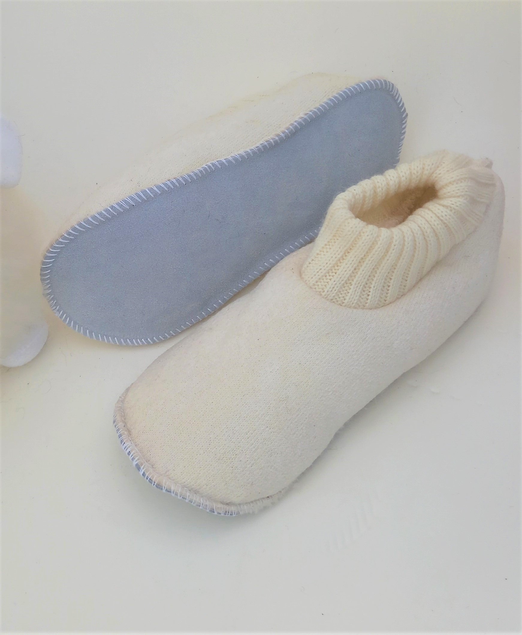 Wool Pile Travel Slipper