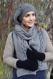 Chain Knit Possum Merino Scarf