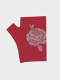 Vintage Rose Merino Wool Hobo Gloves