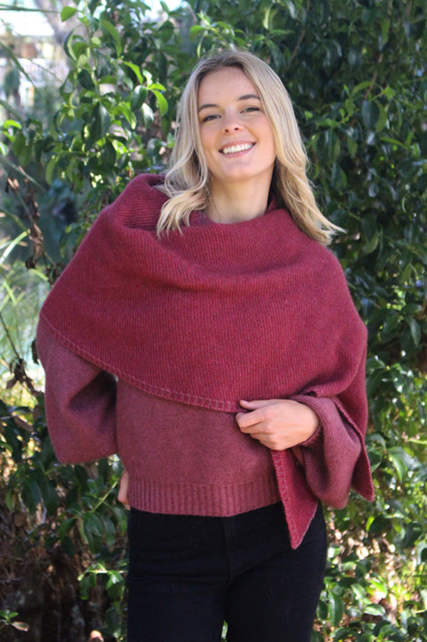 Bias Possum Merino Scarf