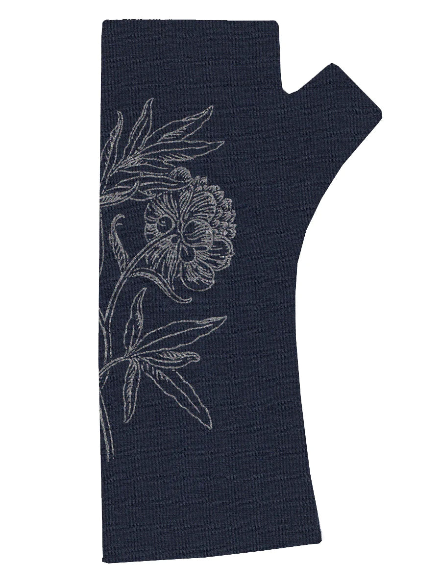 Peony Print Merino Wool Gloves