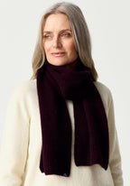 Fine Rib Possum Merino Scarf