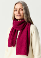 Fine Rib Possum Merino Scarf