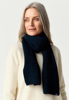 Fine Rib Possum Merino Scarf