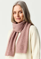 Fine Rib Possum Merino Scarf