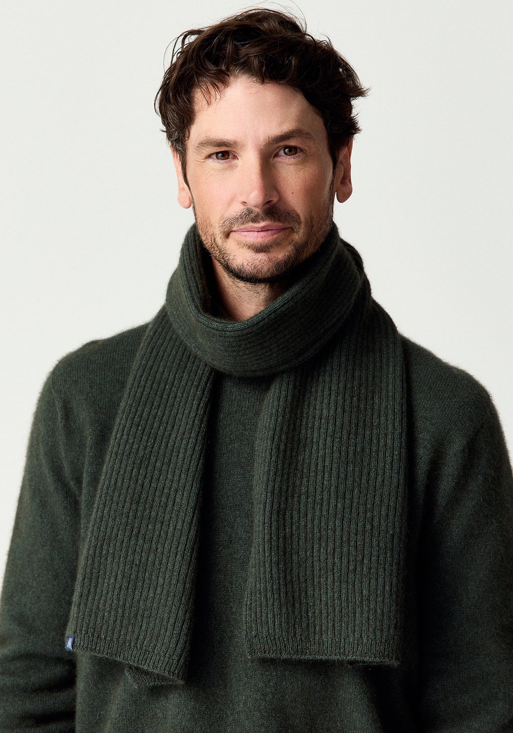 Fine Rib Possum Merino Scarf