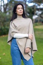 Possum Merino Honeycomb Poncho