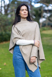 Possum Merino Honeycomb Poncho