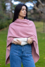 Possum Merino Honeycomb Poncho
