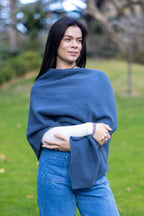 Possum Merino Honeycomb Poncho