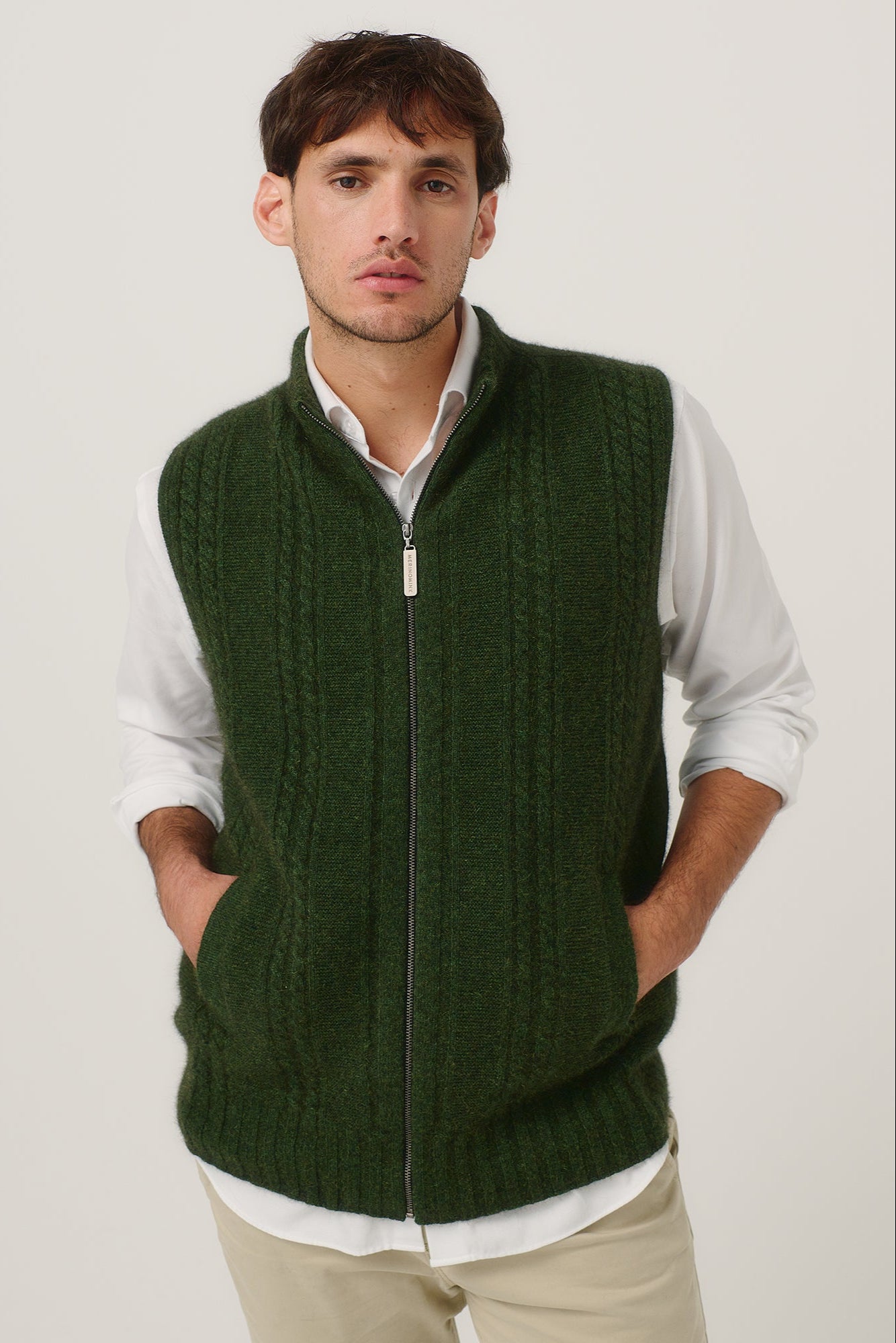 Henry Possum Merino Zip Vest Main image