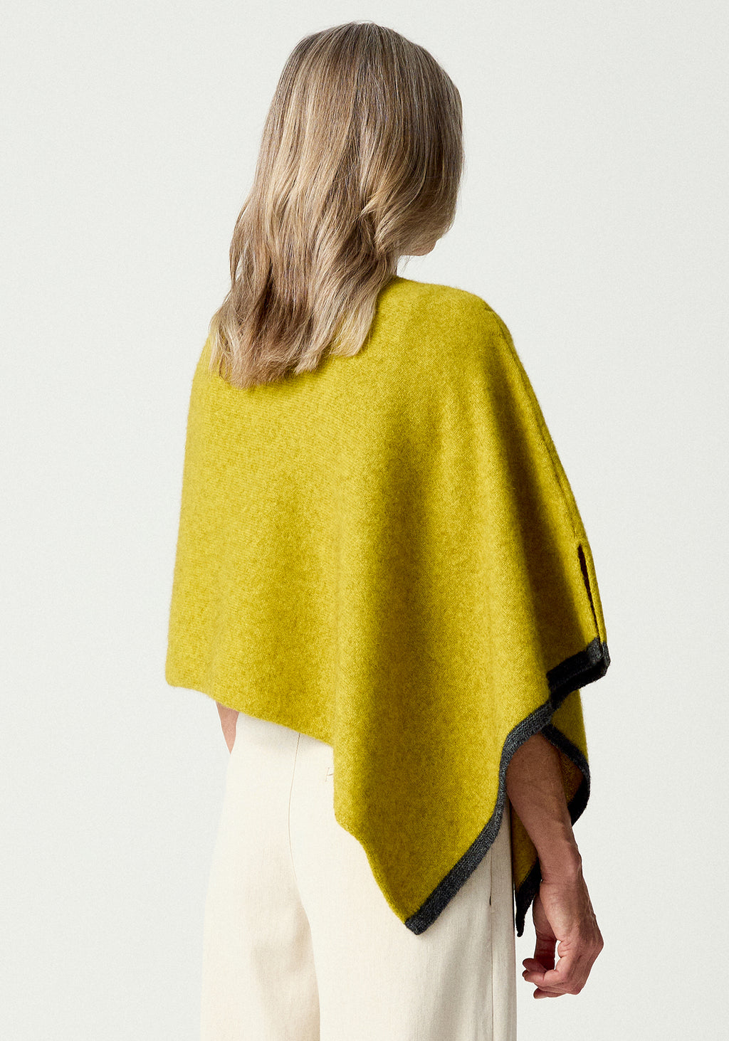 Two Tone Possum Merino Poncho