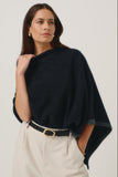 Two Tone Possum Merino Poncho