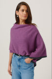 Two Tone Possum Merino Poncho