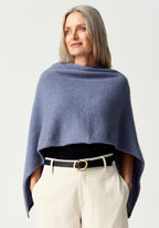 Two Tone Possum Merino Poncho