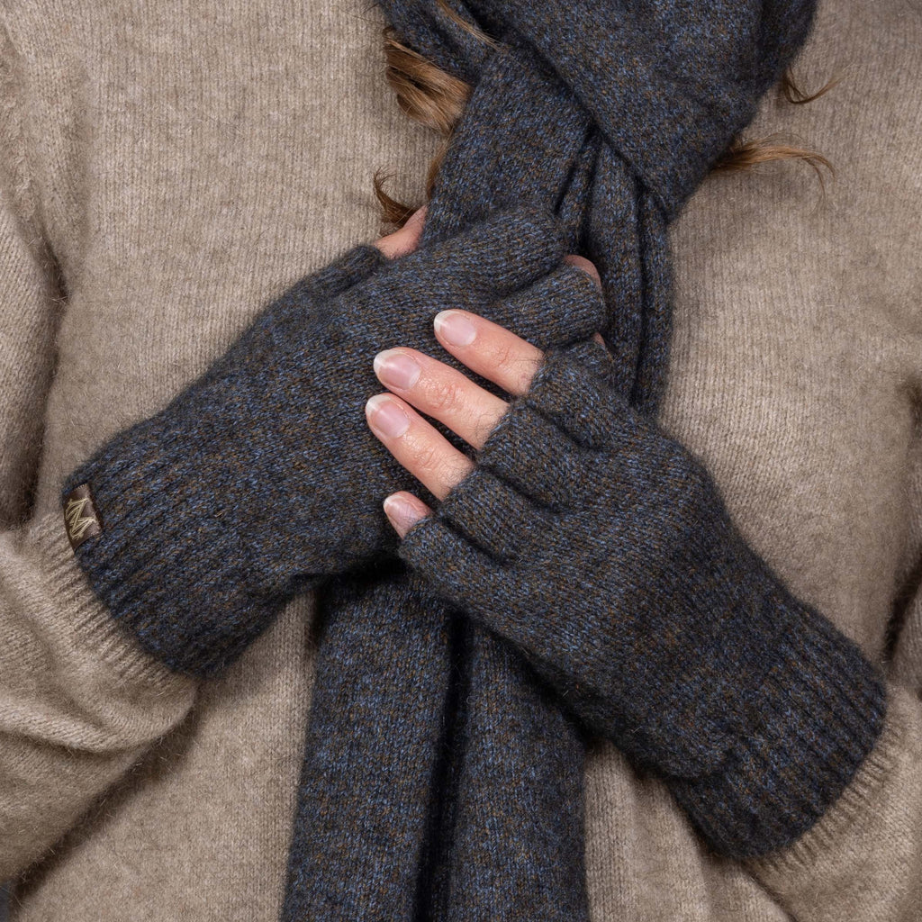 Fingerless Possum Merino Gloves NW