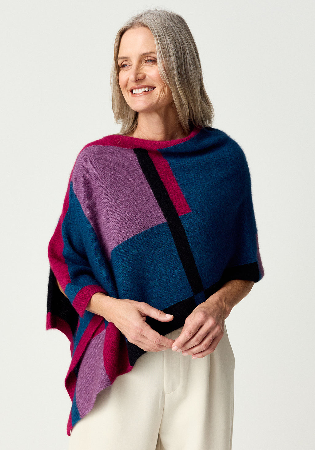 Empress Possum Merino Poncho