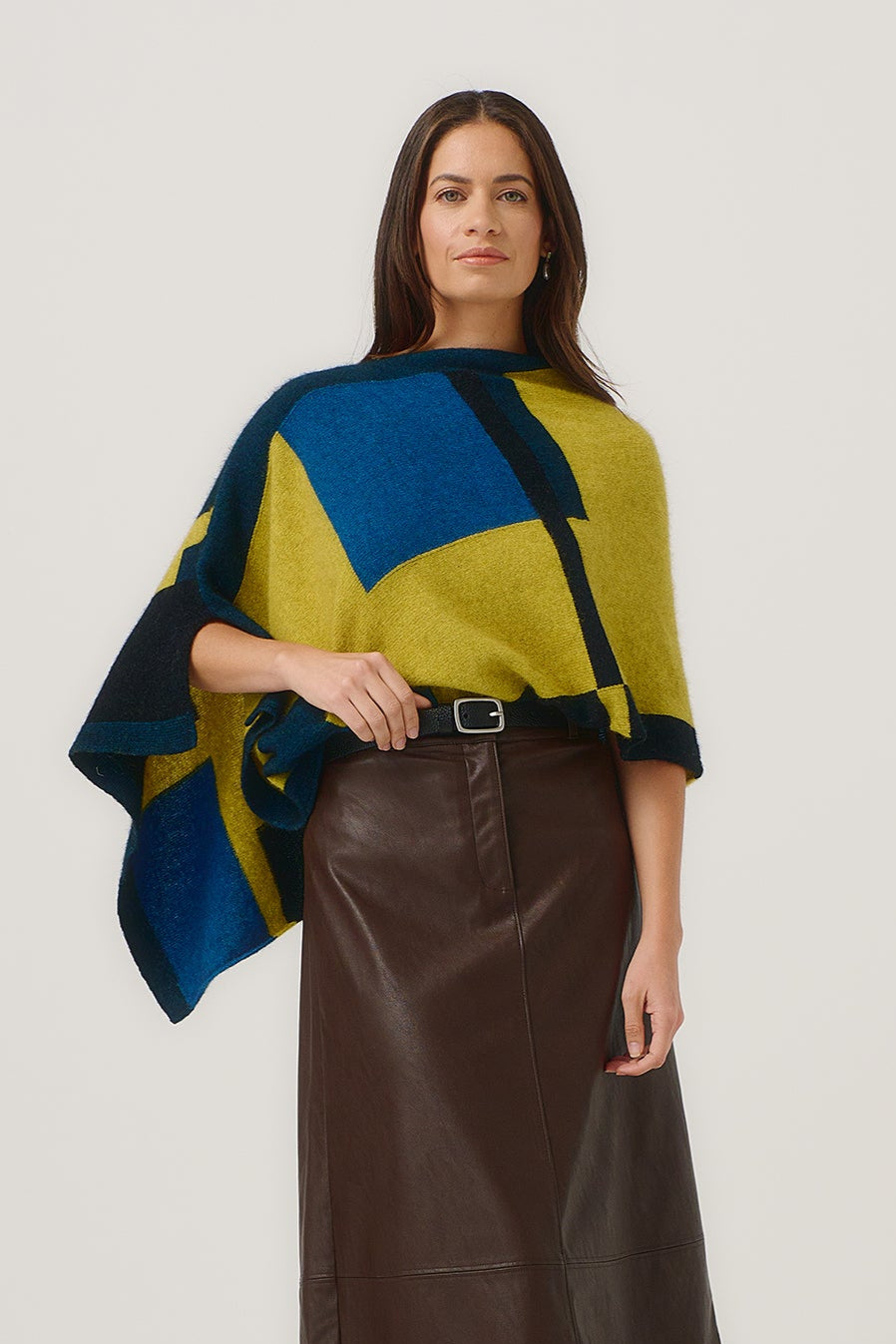 Empress Possum Merino Poncho
