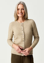 Shell Button Possum Merino Cardigan