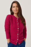 Shell Button Possum Merino Cardigan
