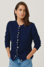 Shell Button Possum Merino Cardigan