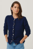 Shell Button Possum Merino Cardigan