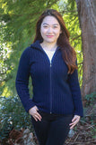 Rib Shaped Possum Merino Jacket