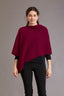 Garter Detail Possum Merino Poncho