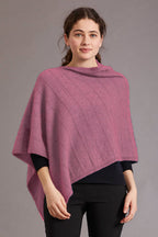 Garter Detail Possum Merino Poncho