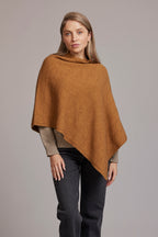 Garter Detail Possum Merino Poncho