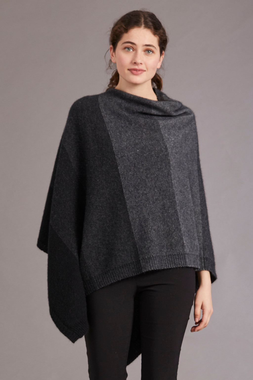 Ombre Possum Merino Poncho