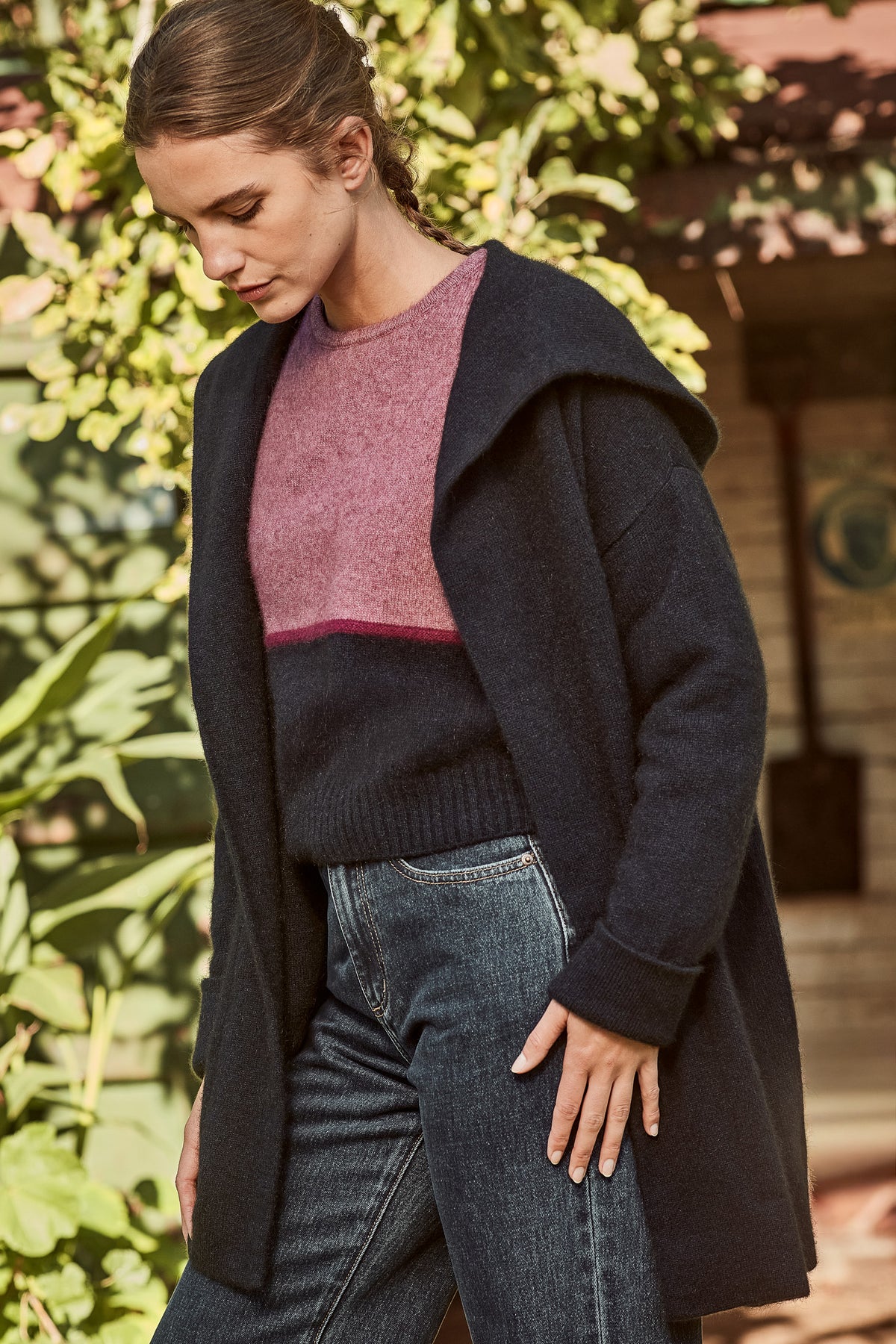 Oversize Hood Possum Merino Jacket Main image