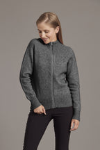 Yolk Neck Possum Merino Cable Jacket