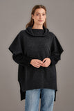 Step Hem Possum Merino Poncho