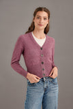 Rib Knit Possum Merino Cardigan
