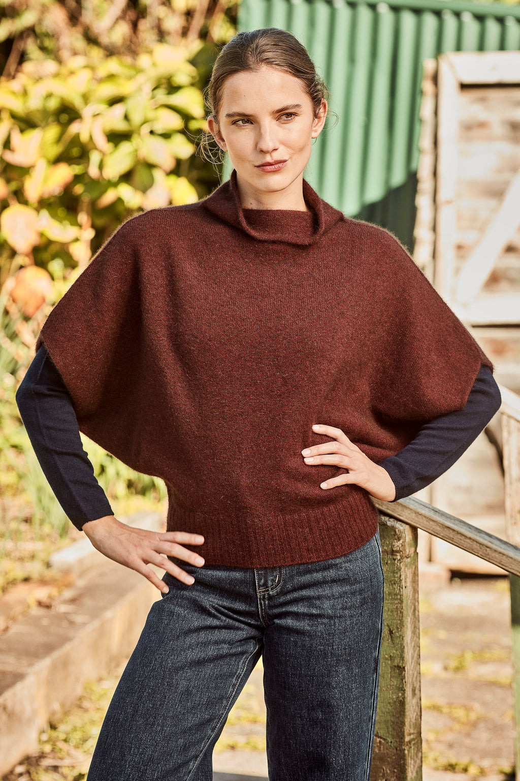 Shrug Style Possum Merino Sweater