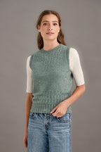 Possum Merino Herringbone Lace Vest