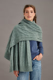 Herringbone Lace Possum Merino Shawl