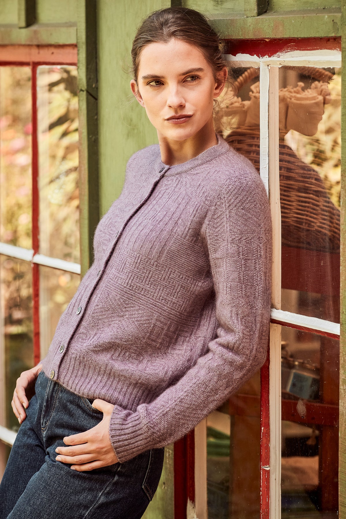 Patchwork Possum Merino Cardigan