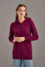 Stepped Stitch Possum Merino Hoodie
