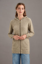 Stepped Stitch Possum Merino Hoodie