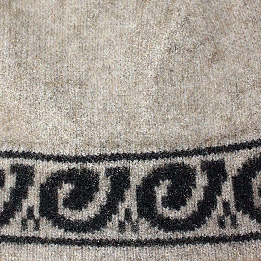 Koru Motif Skull Possum Merino Beanie