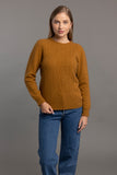 Possum Merino Crew Neck Jersey with Lace Detail -  McDonald Textiles