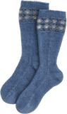 Wave Trim Possum Merino Socks