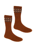 Wave Trim Possum Merino Socks