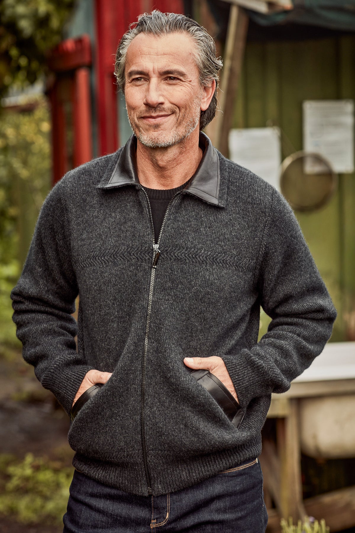 Lambskin Collar Possum Merino Jacket