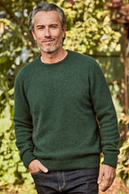 Rack Stitch Crew Neck Possum Merino Jersey