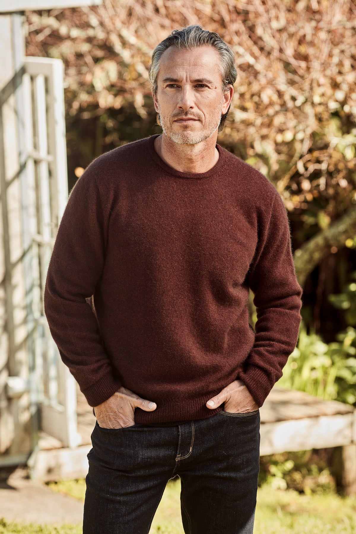 Rack Stitch Crew Neck Possum Merino Jersey Main image