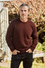 Rack Stitch Crew Neck Possum Merino Jersey