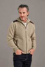 Lambskin Leather Trim Possum Merino Jacket